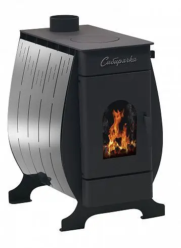 Фото Печь воздухогрейная "Сибирячка" 12 кВт. Кожух из нержавеющей стали в магазине Woodson