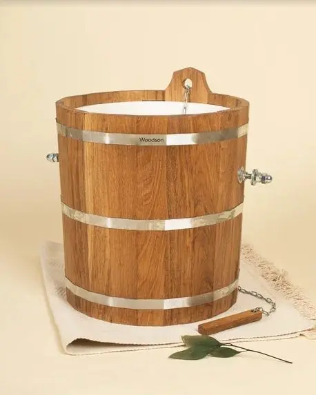 Обливное устройство Woodson с пластиковой вставкой, 20 л., дуб Обливное устройство Woodson с пластиковой вставкой, 20 л., дуб