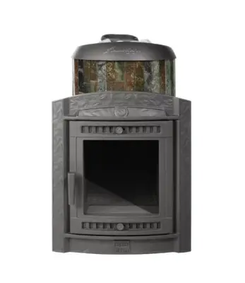 Фото Печь банная "Атмосфера L" в ламелях "Жадеит" наборный рисунок в магазине Woodson