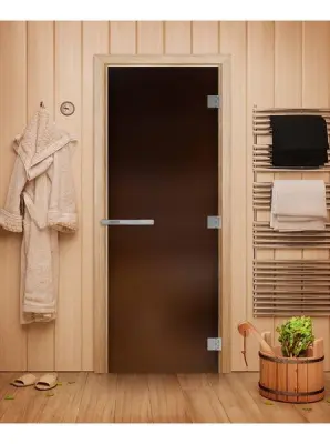 Дверь DoorWood Эталон Бронза матовая 1900*700 (3п,10мм) Дверь DoorWood Эталон Бронза матовая 1900*700 (3п,10мм)