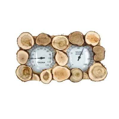 Термогигрометр ОЧКИ (можжевельник) натуральная форма TH-21- JN