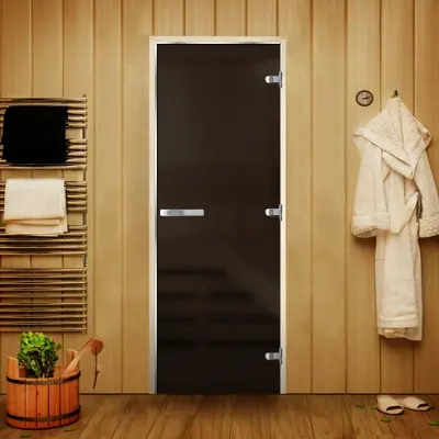 Дверь Люкс Серая Matelux 1900*700 (3п,8мм) L,вертикальная ручка Дверь Люкс Серая Matelux 1900*700 (3п,8мм) L,вертикальная ручка