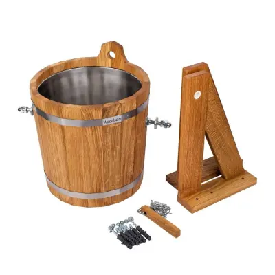 Обливное устройство Woodson с нержавеющей вставкой, 12 л., дуб Обливное устройство Woodson с нержавеющей вставкой, 12 л., дуб