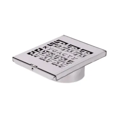 Шибер - задвижка КуБасту с перфорацией D=100мм  — нерж 1 мм