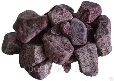 Камень Малиновый кварцит обвалованный 20кг Карелия (50-90)