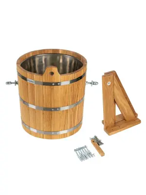 Обливное устройство Woodson с нержавеющей вставкой, 20 л., дуб Обливное устройство Woodson с нержавеющей вставкой, 20 л., дуб