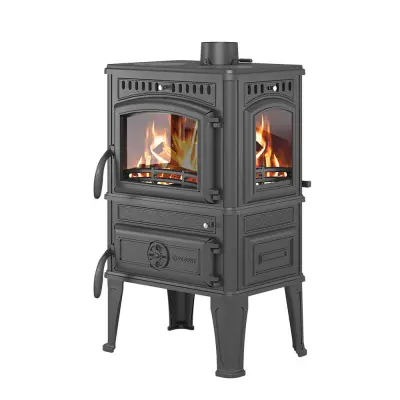 Фото Печь-камин Везувий LV-12РS "Антрацит" в магазине Woodson