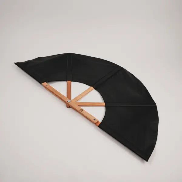 Веер для бани Левада, чёрный, большой