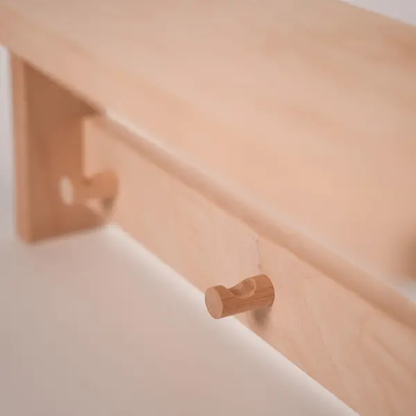 Полка Левада Д5, ольха, 2 ряда