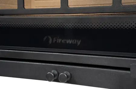 Фото Печь чугунная SOLO II стекло шелкография в магазине Woodson