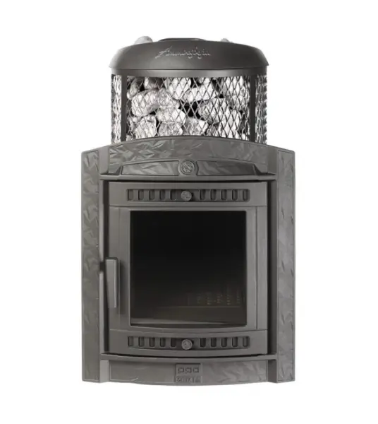 Фото Печь банная "Атмосфера L" комбинированная сетка-ламель "Окаменевшее дерево" наборный в магазине Woodson