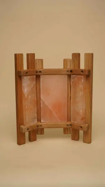 Абажур Woodson Trio с гималайской солью, дуб