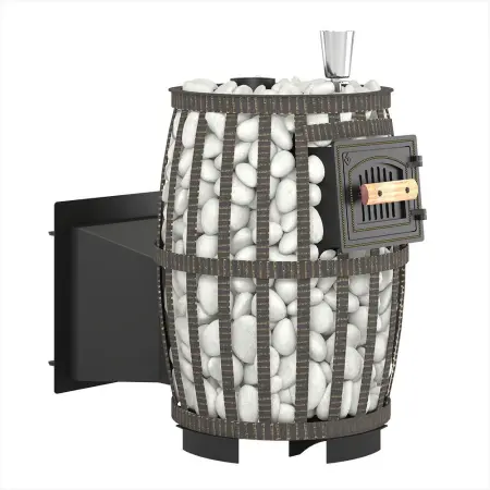 Фото Печь ВЕЗУВИЙ Легенда Русский пар Ковка 18 Панорама "М" в магазине Woodson