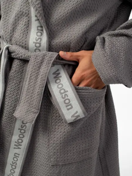 Халат вафельный Woodson, gray (52)