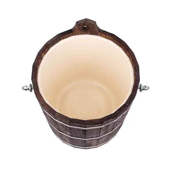 Обливное устройство Woodson с пластиковой вставкой, 20 л., дуб в тёмном Обливное устройство Woodson с пластиковой вставкой, 20 л., дуб в тёмном