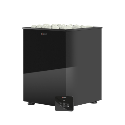 Фото Электрокаменка EVEREST «BLACK CRYSTAL» S180 (пульт управления в комплекте) в магазине Woodson