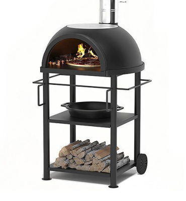 Садовая чугунная печь "Легенда Гарден" (с чугунным основанием) на подставке