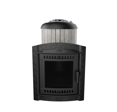 Фото Печь банная "Атмосфера L" в ламелях "Талькохлорит" наборный рисунок в магазине Woodson