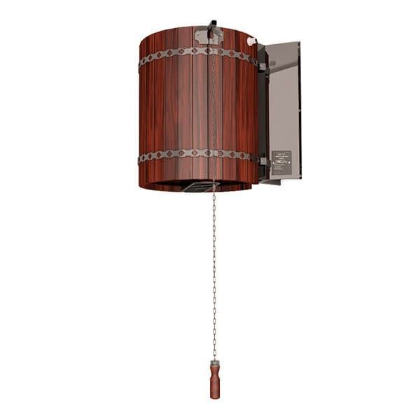 Обливное устройство для бани "Ливень" мини (+ деревянное обрамление "сосна")