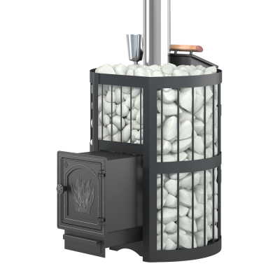 Фото Чугунная печь для бани ЭТНА Стандарт 18 (ДТ-4) Закрытая каменка в магазине Woodson