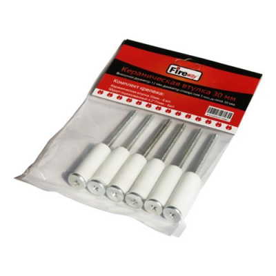 Втулка-изолятор керамическая дистанционная (6 шт.+6 саморезов в упак.) Втулка-изолятор керамическая дистанционная (6 шт.+6 саморезов в упак.)