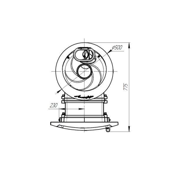 Фото Печь банная "Атмосфера L" в ламелях "Пироксенит" наборный рисунок в магазине Woodson