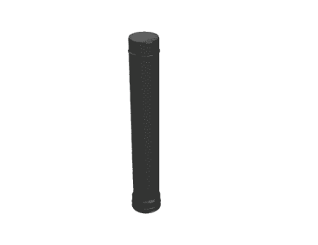 Фото Grill`D Труба ОС 0,5мм L1000 (D280 ), черный (порошковая краска) 