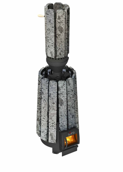 Фото Дымоход-конвектор Grill'D Stone (D115/250) (Серпентинит)  Фото Дымоход-конвектор Grill'D Stone (D115/250) (Серпентинит)