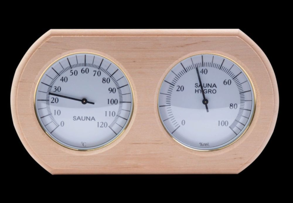 Термогигрометр ОЧКИ овал (ольха) TH-20А