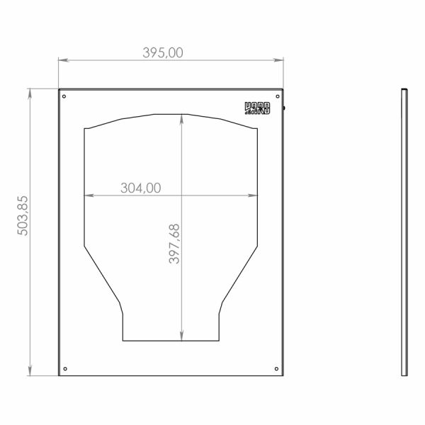 Экран фронтальный для ПБ HARD 16, 20 M, L