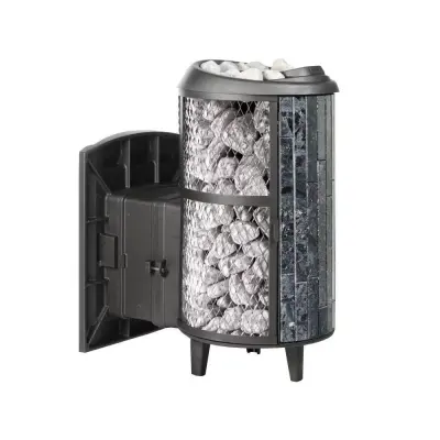 Фото Печь банная "Атмосфера L" комбинированная сетка-ламель "Пироксенит" в магазине Woodson