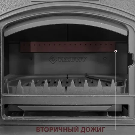 Фото Печь-камин Везувий КЗ-14С "Антрацит" в магазине Woodson