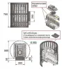 Фото Печь ВЕЗУВИЙ Легенда Ковка 22 (270) б/в в магазине Woodson